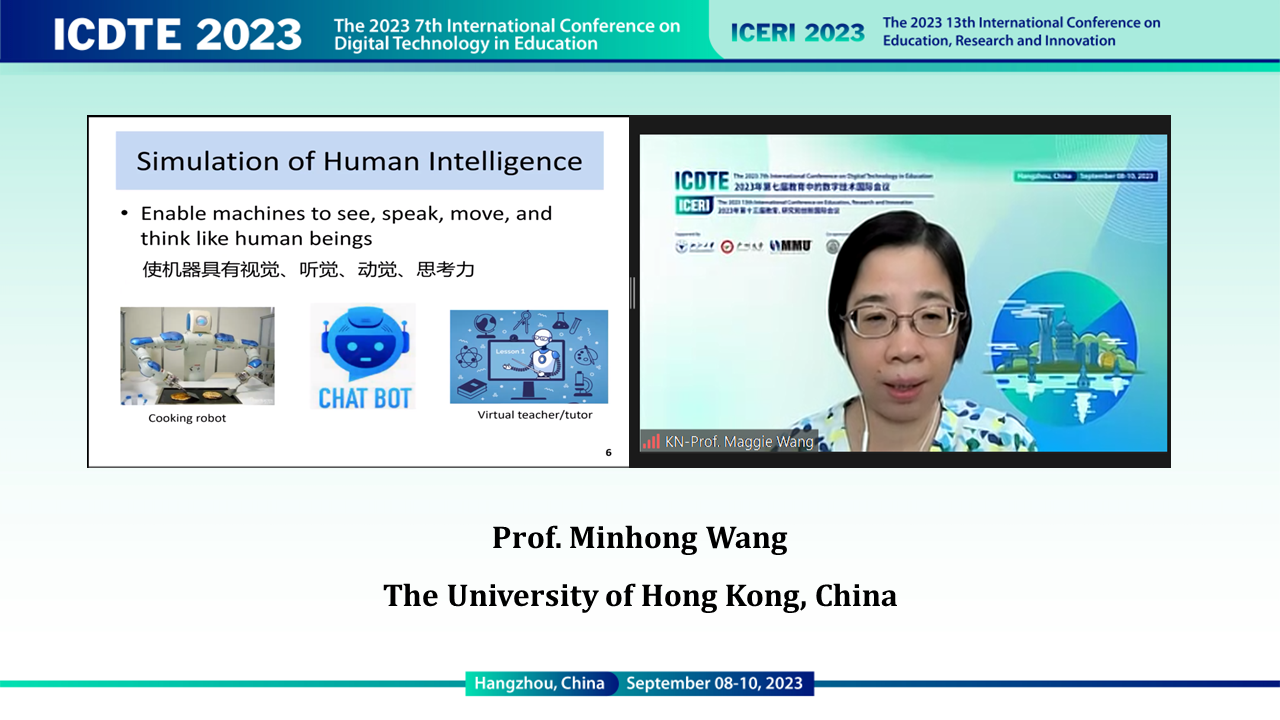 Keynote Speaker Prof. Minhong (Maggie) Wang